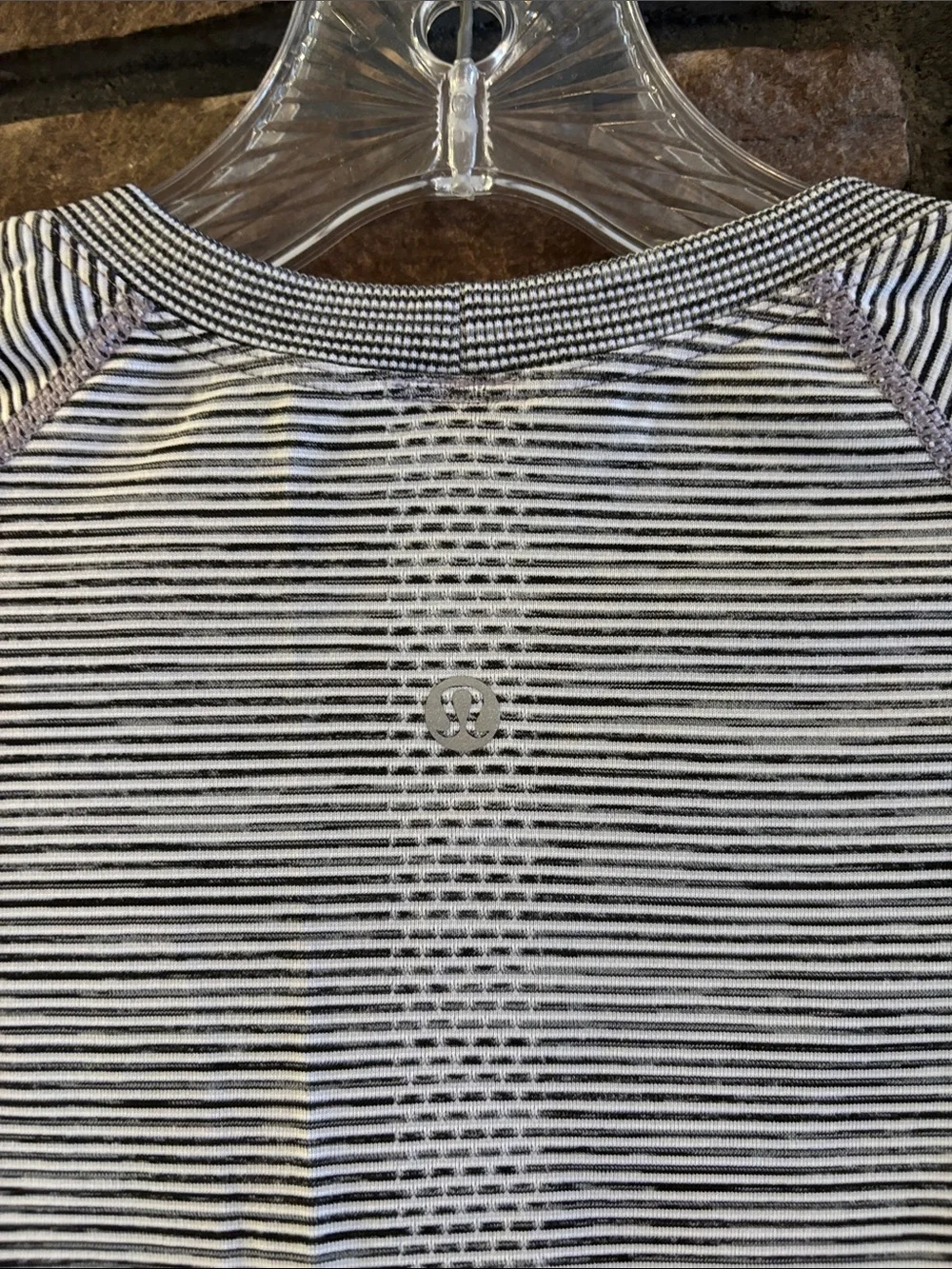 lululemon athletica Swiftly Tech Micro-Stripe Short Sleeve Active Top